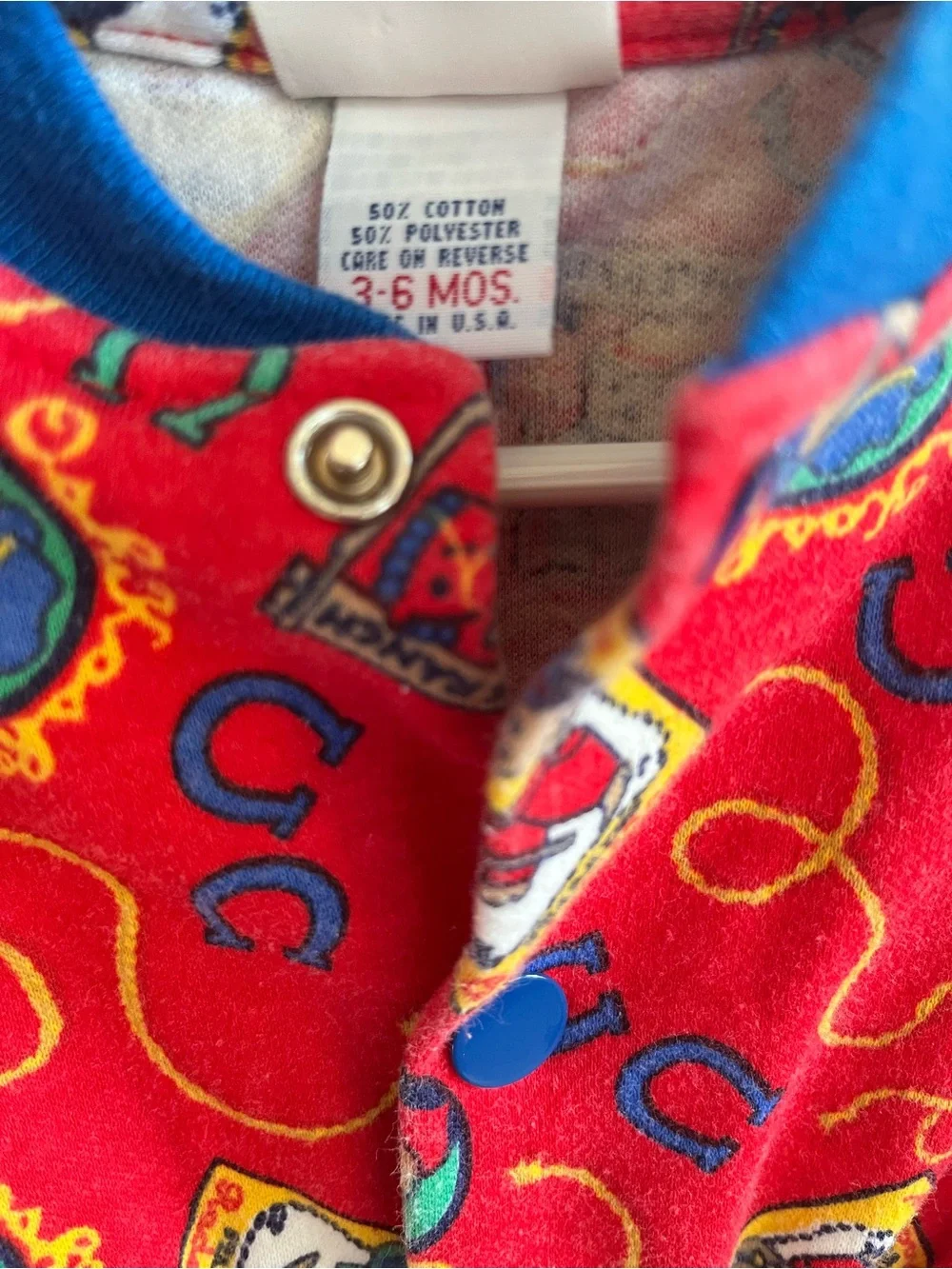 Vintage Osh Kosh One Piece Jumper Size 3-6 months Cowboy Bears USA Western
